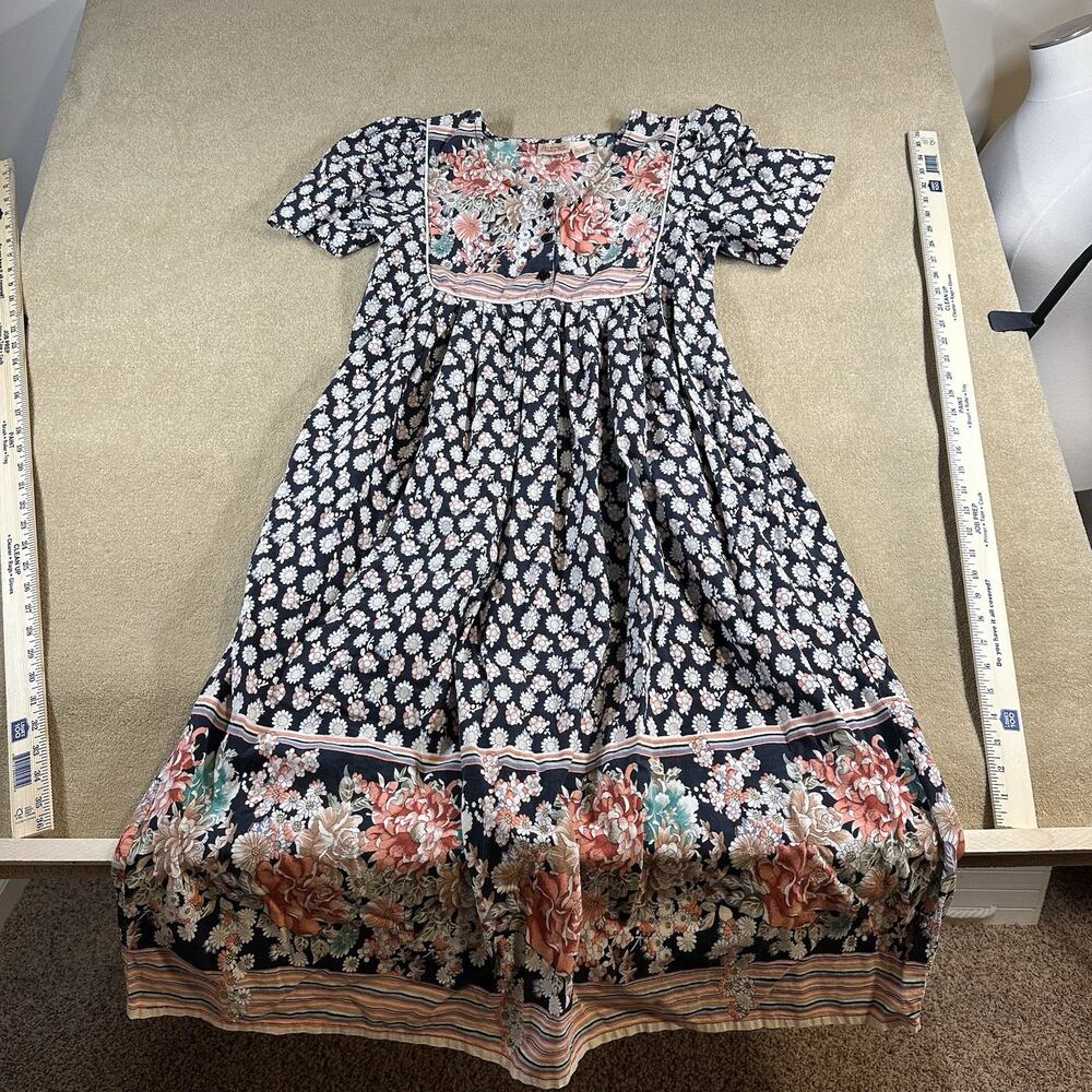 The Vermont Country Store Floral Duster/dress Small Grandmacore Cottagecore